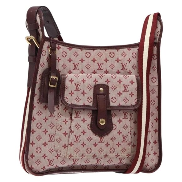 LOUIS VUITTON Monogram Mini Besace Mary Kate Bag Red M92321 LV Auth SW1479 - Picture 2 of 16